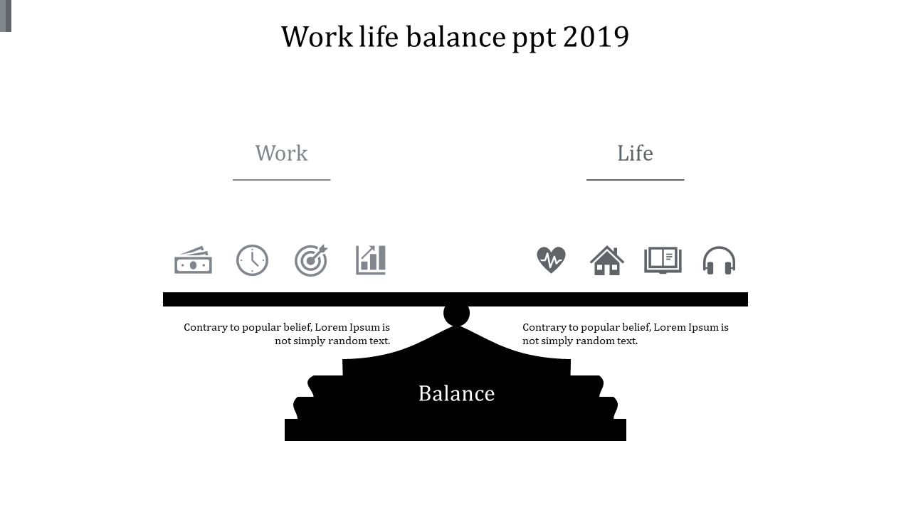 work life balance ppt 2019-gray
